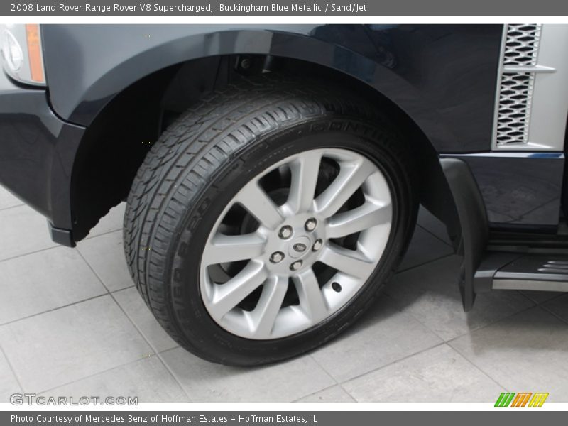 Buckingham Blue Metallic / Sand/Jet 2008 Land Rover Range Rover V8 Supercharged