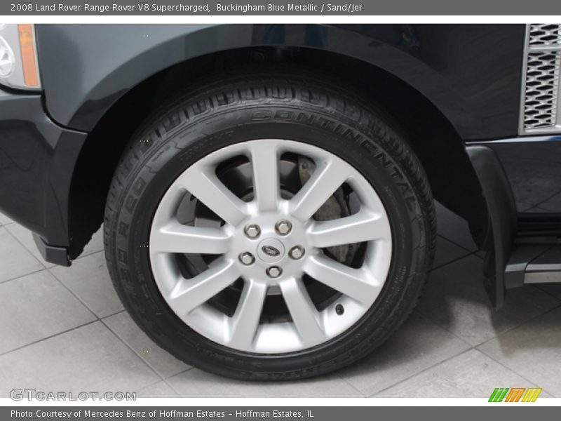 Buckingham Blue Metallic / Sand/Jet 2008 Land Rover Range Rover V8 Supercharged