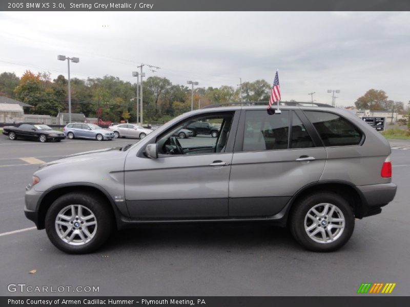 Sterling Grey Metallic / Grey 2005 BMW X5 3.0i