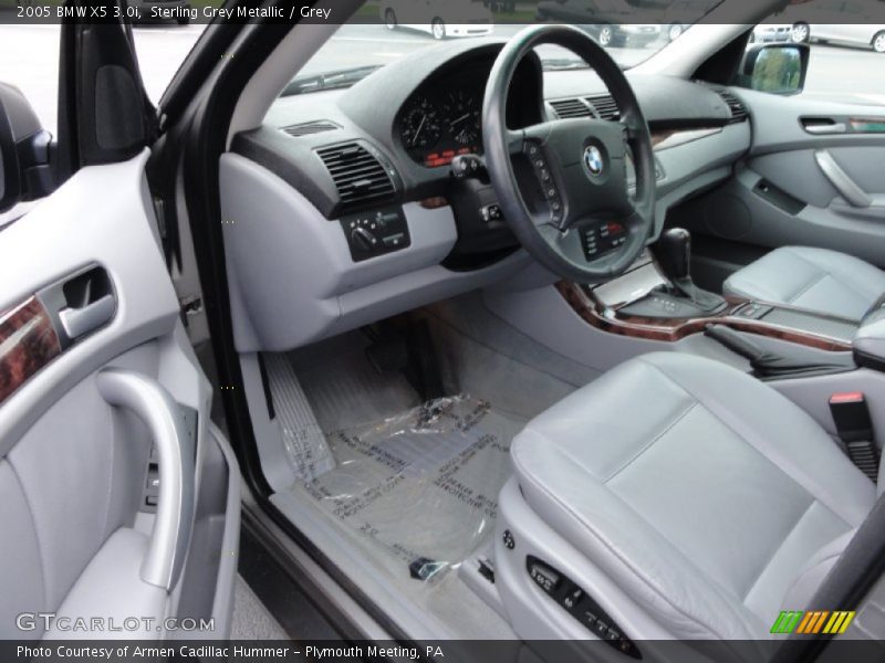 Sterling Grey Metallic / Grey 2005 BMW X5 3.0i