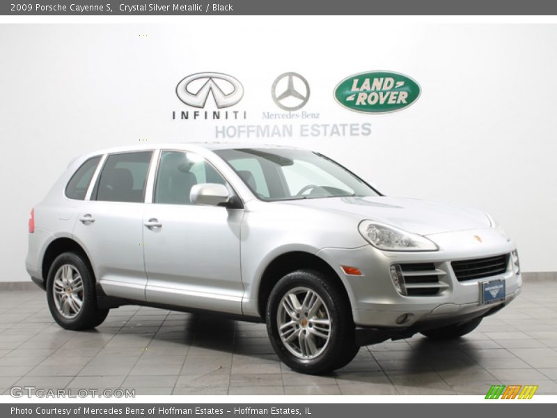 Crystal Silver Metallic / Black 2009 Porsche Cayenne S