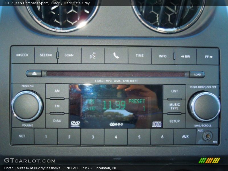 Black / Dark Slate Gray 2012 Jeep Compass Sport