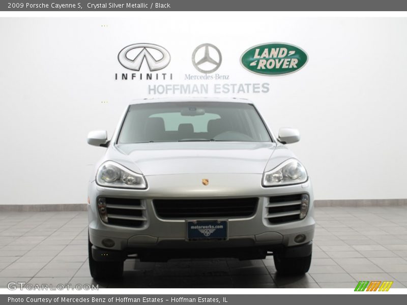 Crystal Silver Metallic / Black 2009 Porsche Cayenne S