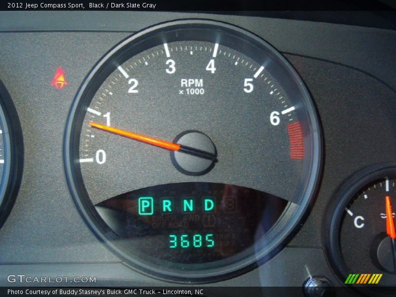 Black / Dark Slate Gray 2012 Jeep Compass Sport