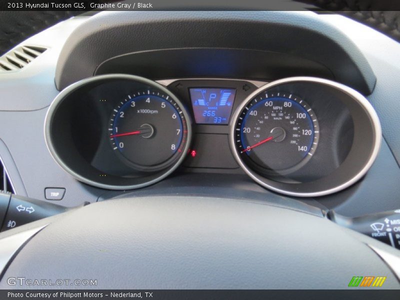 Graphite Gray / Black 2013 Hyundai Tucson GLS