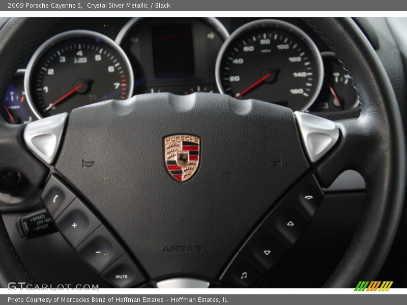 Crystal Silver Metallic / Black 2009 Porsche Cayenne S