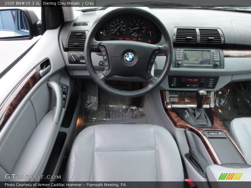 Sterling Grey Metallic / Grey 2005 BMW X5 3.0i