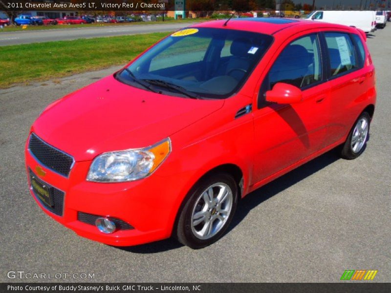 Victory Red / Charcoal 2011 Chevrolet Aveo Aveo5 LT