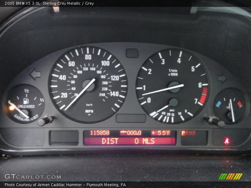 Sterling Grey Metallic / Grey 2005 BMW X5 3.0i