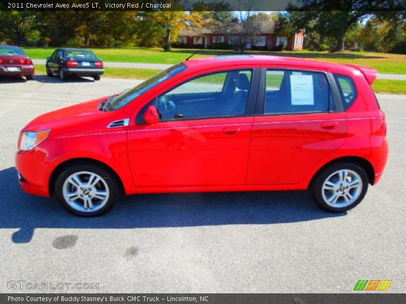 Victory Red / Charcoal 2011 Chevrolet Aveo Aveo5 LT