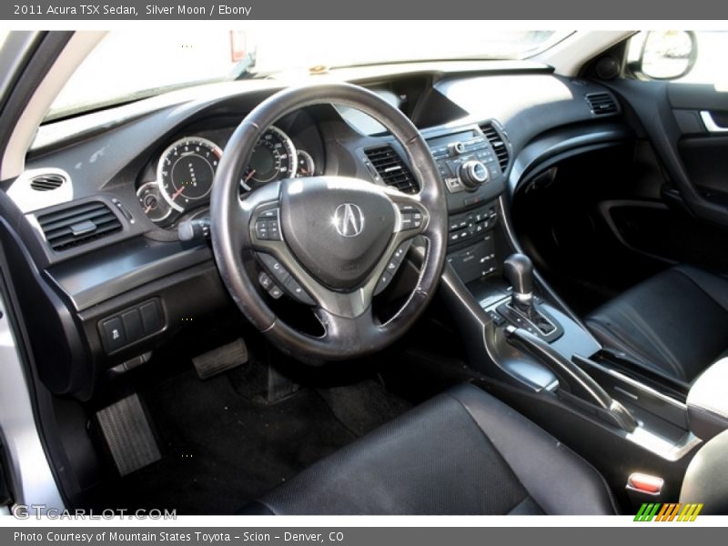 Silver Moon / Ebony 2011 Acura TSX Sedan