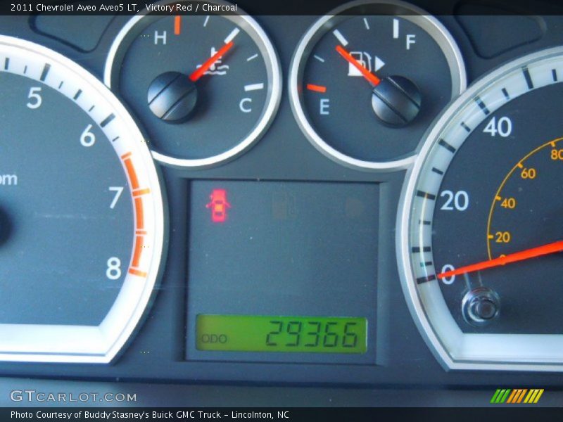 Victory Red / Charcoal 2011 Chevrolet Aveo Aveo5 LT