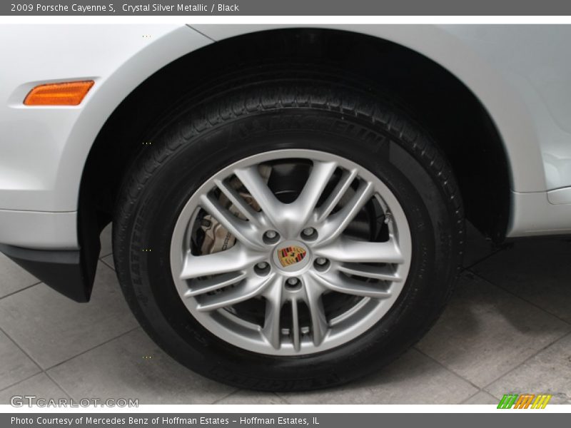 Crystal Silver Metallic / Black 2009 Porsche Cayenne S