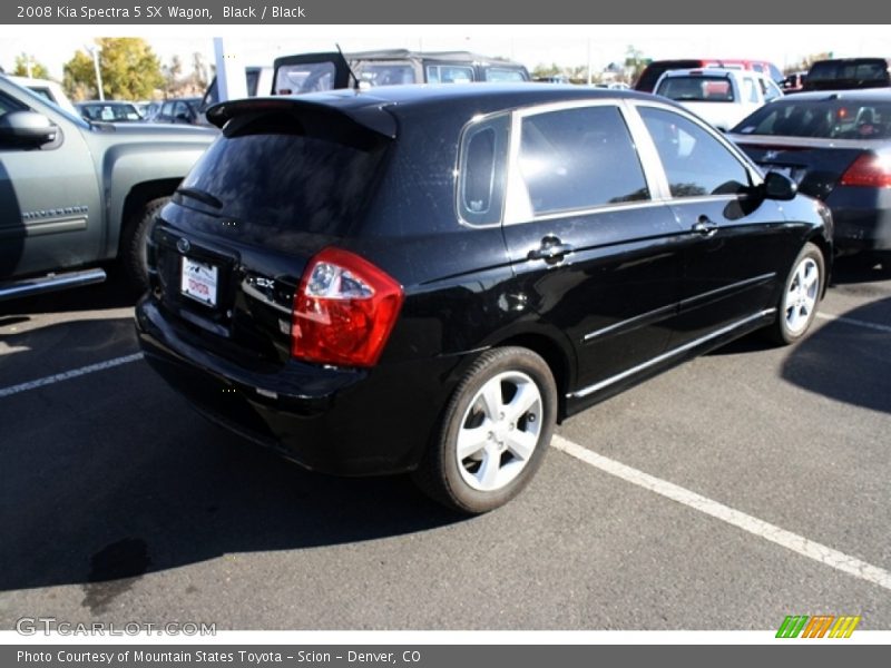 Black / Black 2008 Kia Spectra 5 SX Wagon