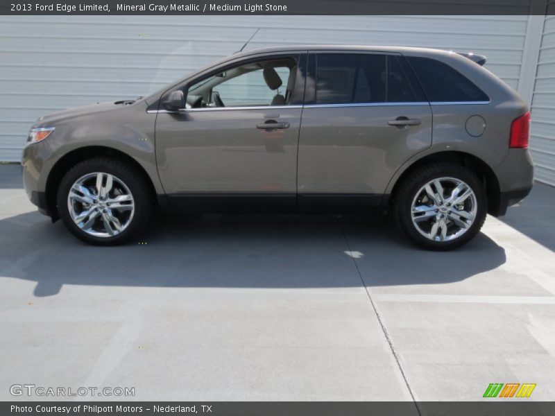 Mineral Gray Metallic / Medium Light Stone 2013 Ford Edge Limited