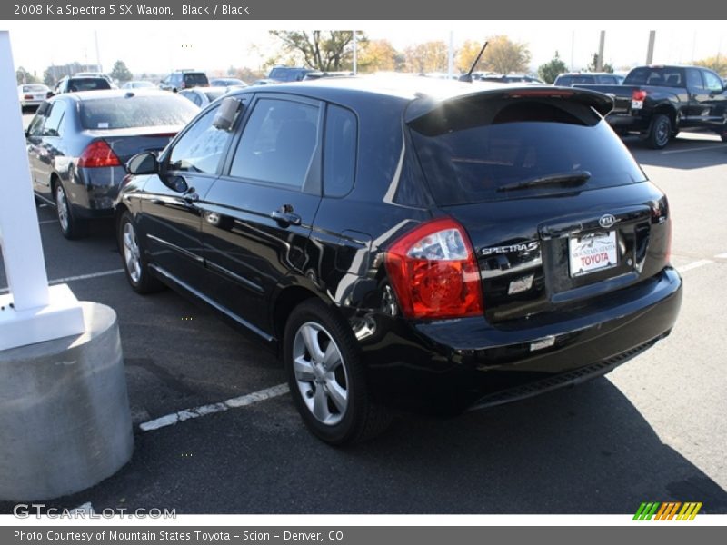 Black / Black 2008 Kia Spectra 5 SX Wagon