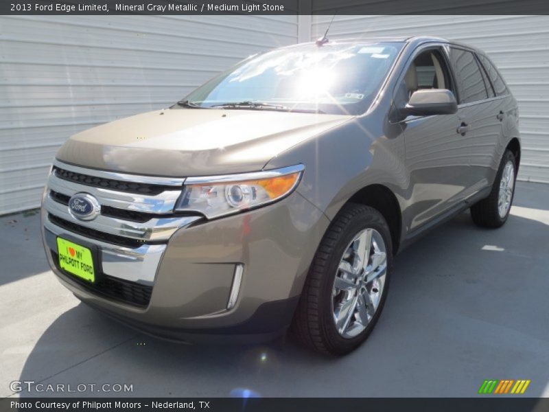 Mineral Gray Metallic / Medium Light Stone 2013 Ford Edge Limited