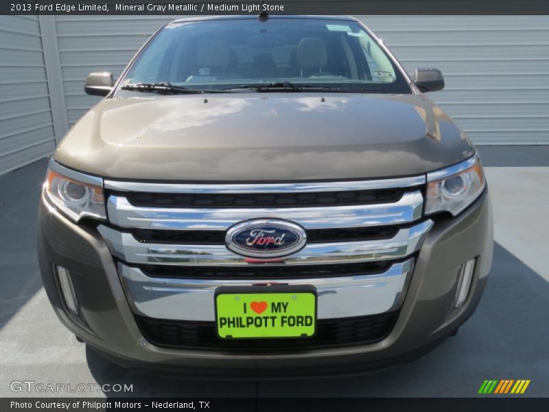 Mineral Gray Metallic / Medium Light Stone 2013 Ford Edge Limited