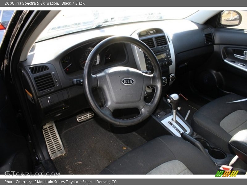 Black / Black 2008 Kia Spectra 5 SX Wagon