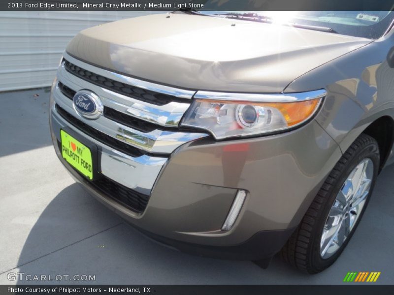 Mineral Gray Metallic / Medium Light Stone 2013 Ford Edge Limited