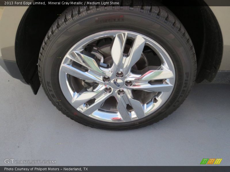 Mineral Gray Metallic / Medium Light Stone 2013 Ford Edge Limited