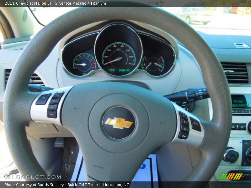 Silver Ice Metallic / Titanium 2011 Chevrolet Malibu LT