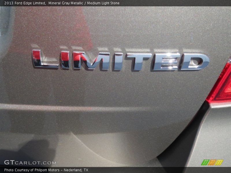 Mineral Gray Metallic / Medium Light Stone 2013 Ford Edge Limited