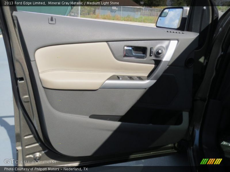Mineral Gray Metallic / Medium Light Stone 2013 Ford Edge Limited