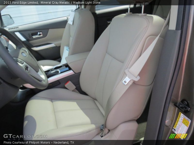 Mineral Gray Metallic / Medium Light Stone 2013 Ford Edge Limited