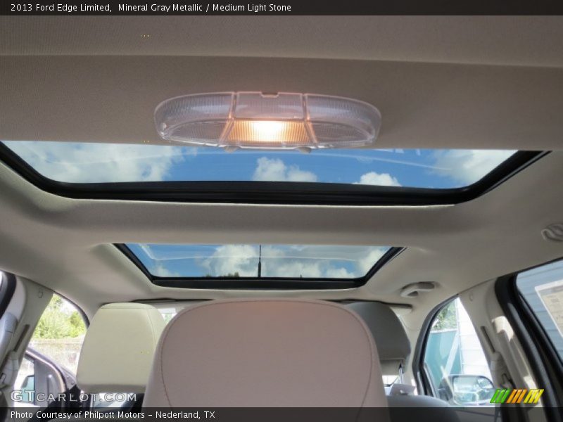 Mineral Gray Metallic / Medium Light Stone 2013 Ford Edge Limited