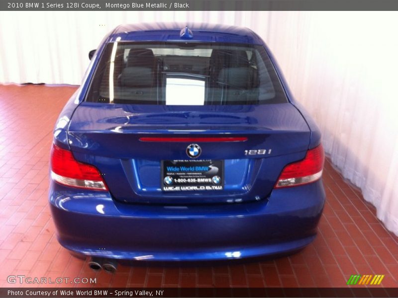 Montego Blue Metallic / Black 2010 BMW 1 Series 128i Coupe