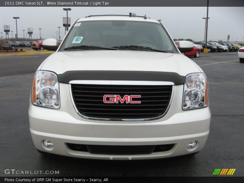White Diamond Tintcoat / Light Tan 2011 GMC Yukon SLT