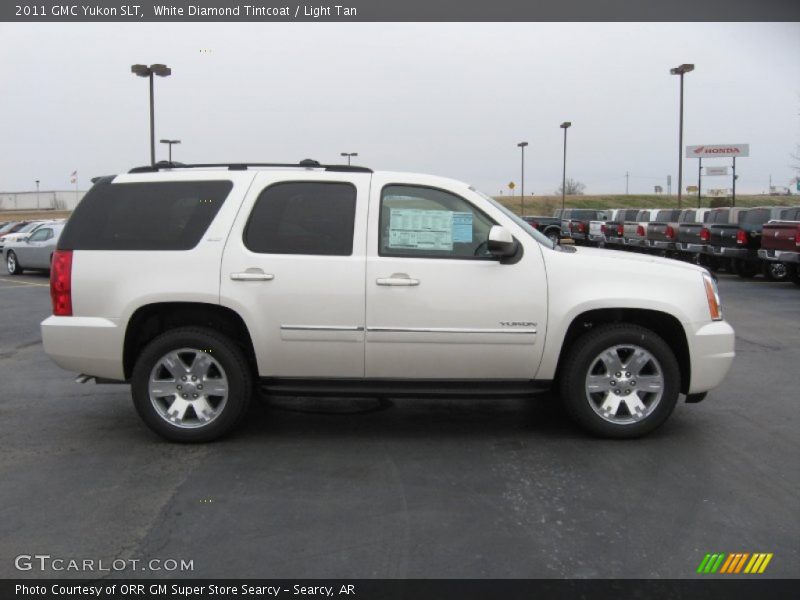 White Diamond Tintcoat / Light Tan 2011 GMC Yukon SLT