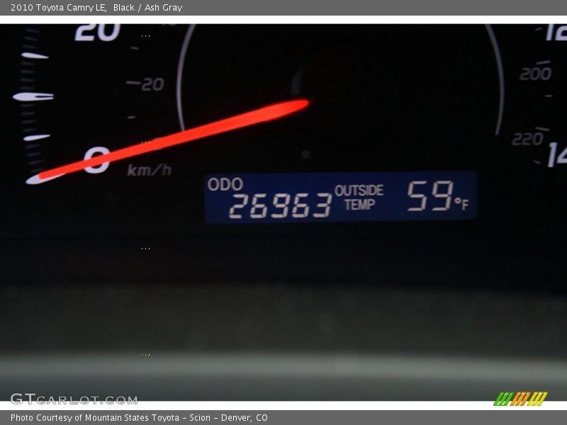 Black / Ash Gray 2010 Toyota Camry LE