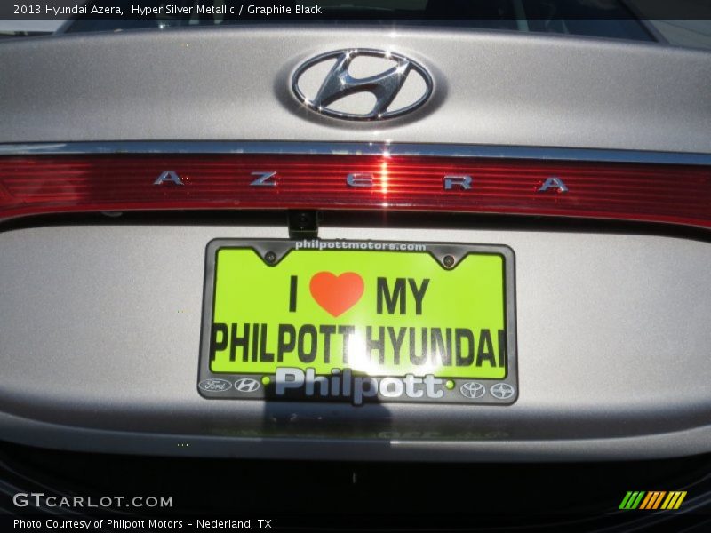 Hyper Silver Metallic / Graphite Black 2013 Hyundai Azera