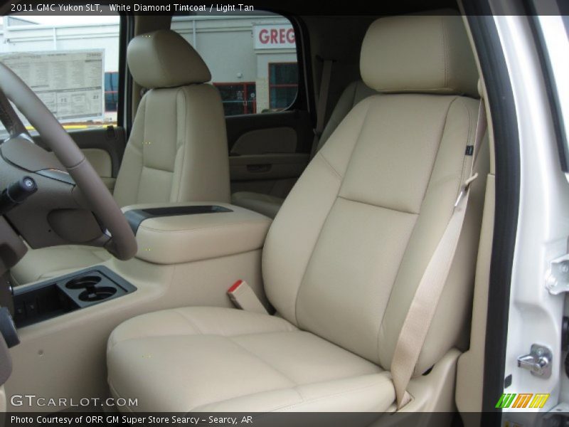 White Diamond Tintcoat / Light Tan 2011 GMC Yukon SLT
