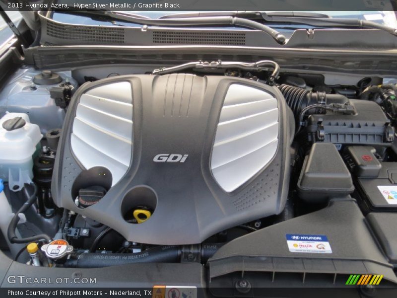  2013 Azera  Engine - 3.3 Liter GDI DOHC 24-Valve Dual-CVVT V6
