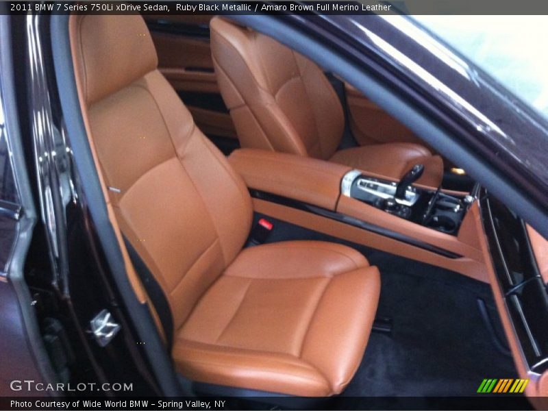 Front Seat of 2011 7 Series 750Li xDrive Sedan