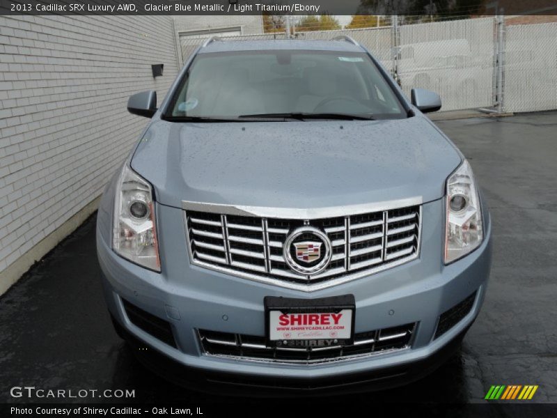 Glacier Blue Metallic / Light Titanium/Ebony 2013 Cadillac SRX Luxury AWD