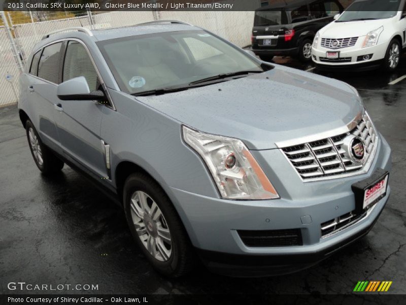 Glacier Blue Metallic / Light Titanium/Ebony 2013 Cadillac SRX Luxury AWD