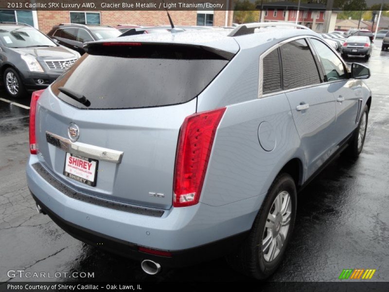 Glacier Blue Metallic / Light Titanium/Ebony 2013 Cadillac SRX Luxury AWD