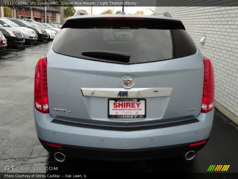 Glacier Blue Metallic / Light Titanium/Ebony 2013 Cadillac SRX Luxury AWD