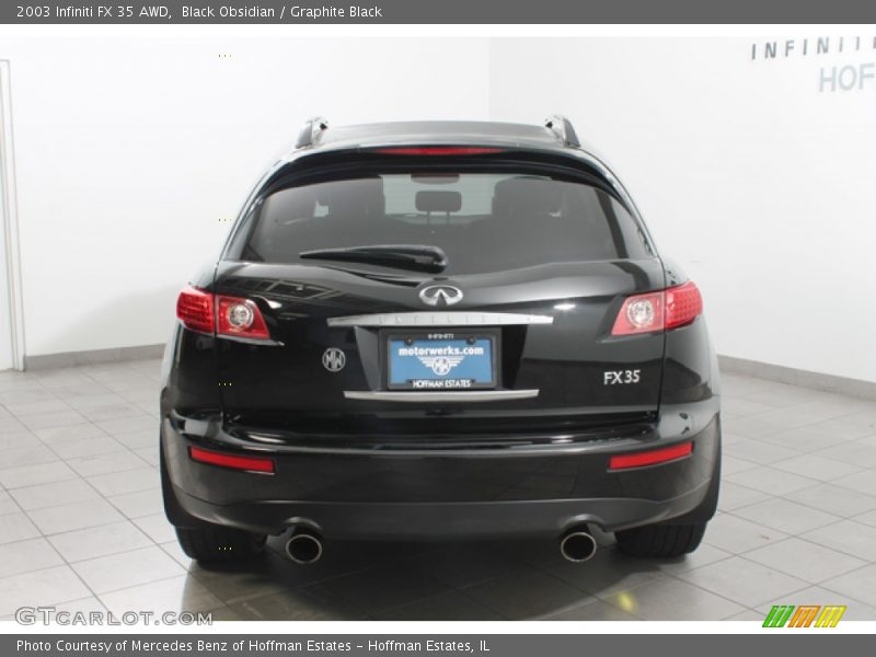 Black Obsidian / Graphite Black 2003 Infiniti FX 35 AWD