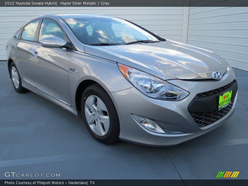 Hyper Silver Metallic / Gray 2012 Hyundai Sonata Hybrid