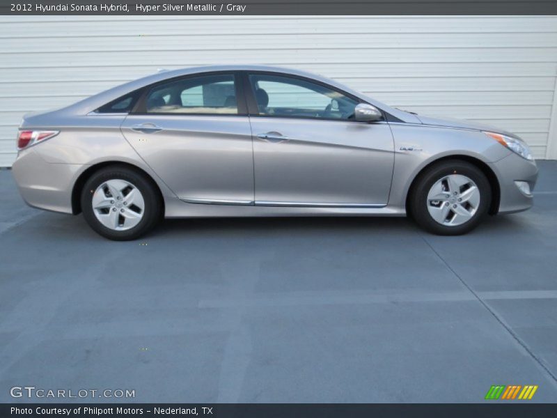Hyper Silver Metallic / Gray 2012 Hyundai Sonata Hybrid