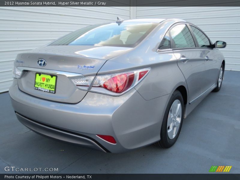 Hyper Silver Metallic / Gray 2012 Hyundai Sonata Hybrid