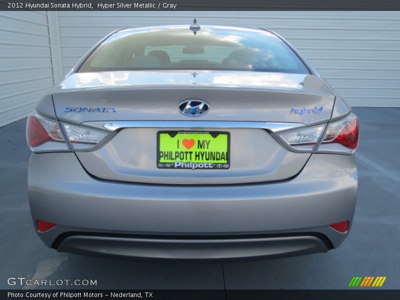 Hyper Silver Metallic / Gray 2012 Hyundai Sonata Hybrid