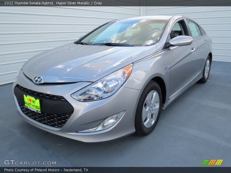 Hyper Silver Metallic / Gray 2012 Hyundai Sonata Hybrid