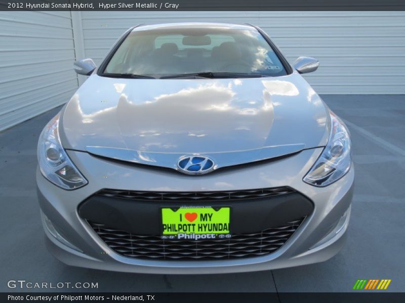 Hyper Silver Metallic / Gray 2012 Hyundai Sonata Hybrid