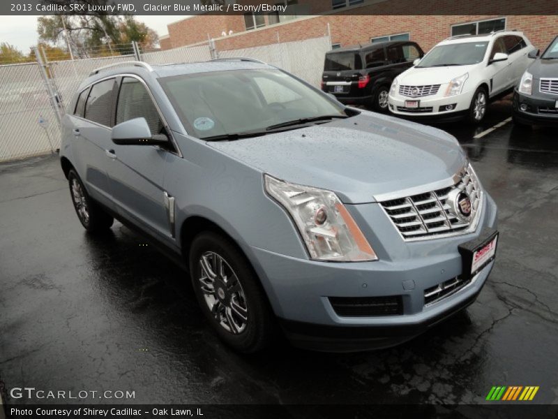 Glacier Blue Metallic / Ebony/Ebony 2013 Cadillac SRX Luxury FWD